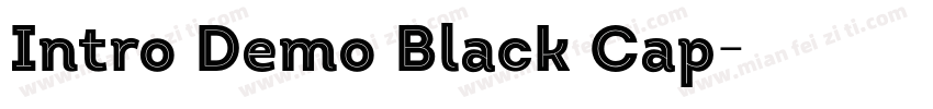 Intro Demo Black Cap字体转换